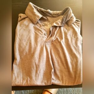 Mens George collard short sleeve half button dress shirt